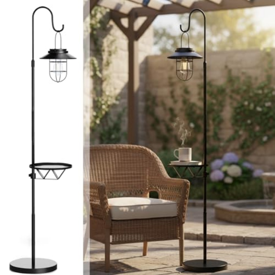 Solar Lamp - Солнечный напольный светильник со столиком, 60-дюймовый