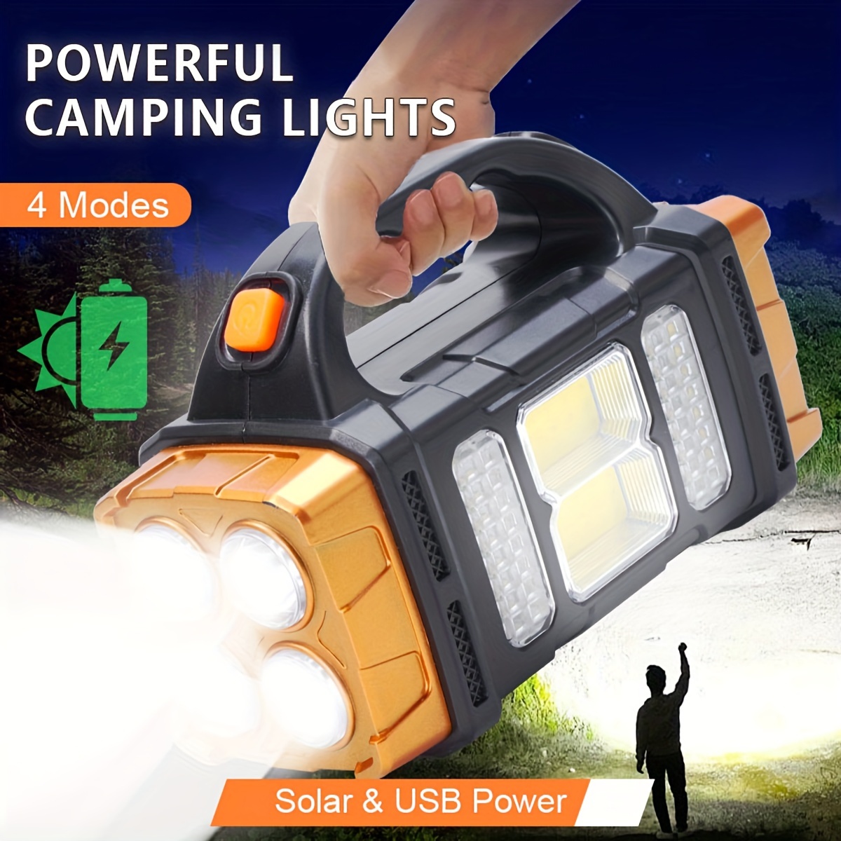 Solar Generator - Новый усовершенствованный перезаряжаемый мощный солнечный светодиодный