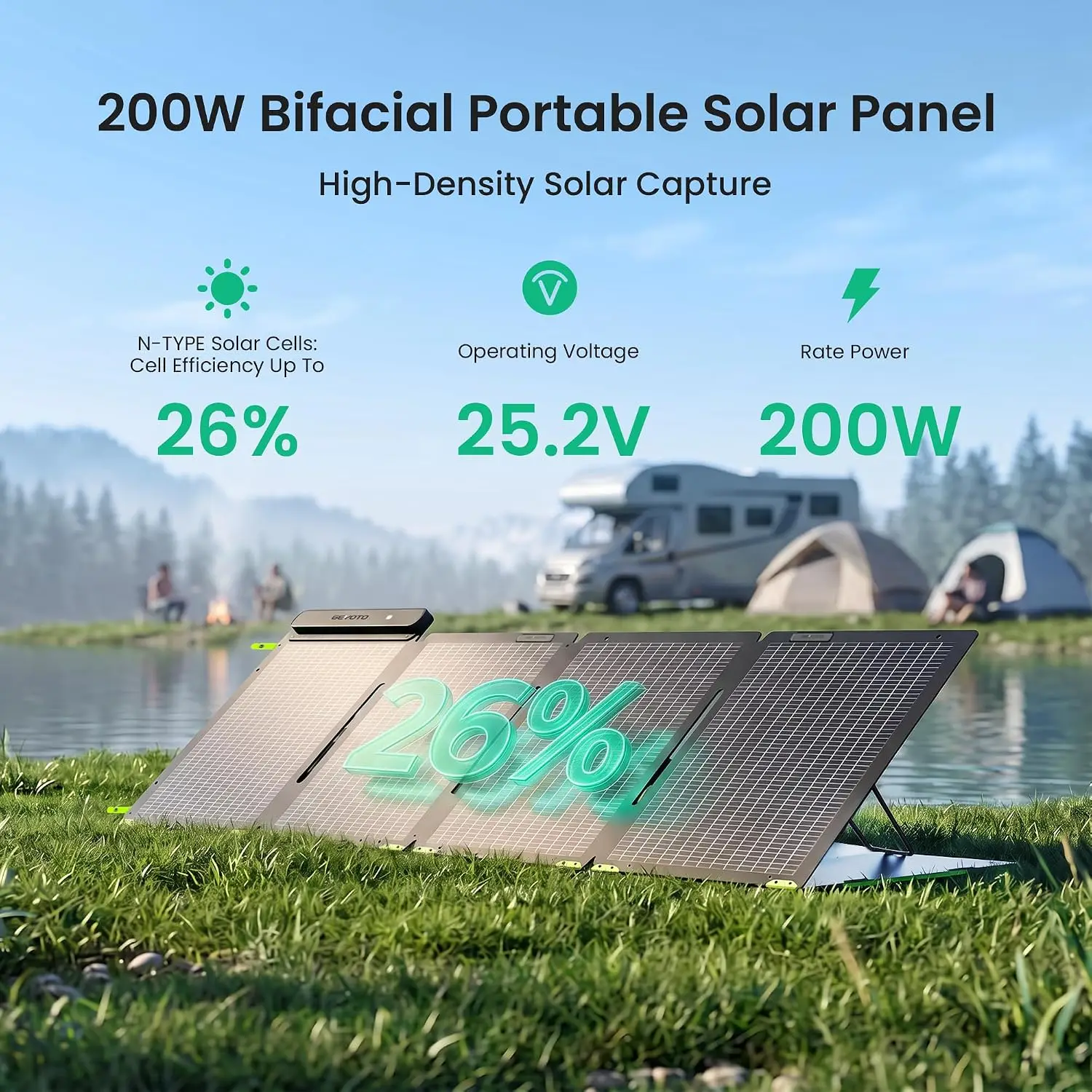 Портативная солнечная панель 2 – обзор и цена Solar Panel 200W